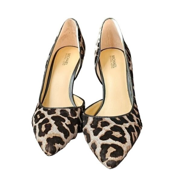Michael Kors Clara mid spotted haircalf pump - like new condition - Picture 2 of 11